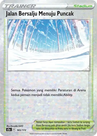 Jalan Bersalju Menuju Puncak